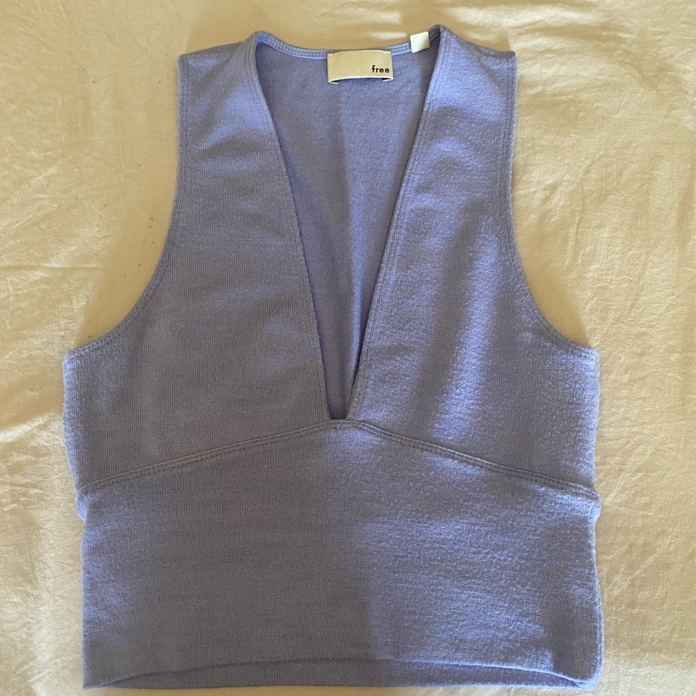 Aritzia Knit Cropped Tank Top